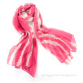 Watermelon Red Printed scarf muffler for girls